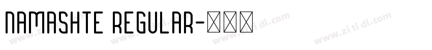 Namashte Regular字体转换